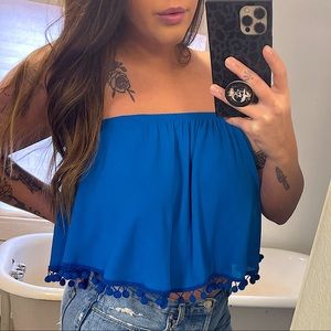 Show me your Mumu strapless top